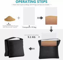 Load image into Gallery viewer, Sandbags weights for studio lighting